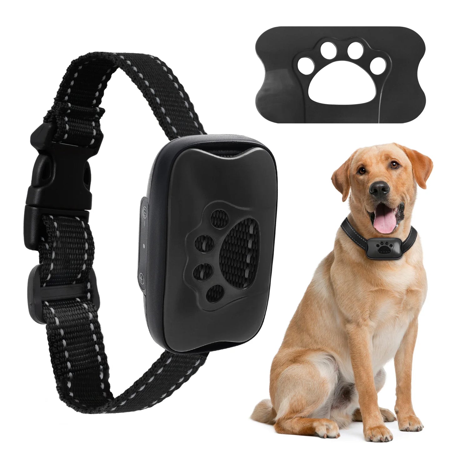 Anti-Bark Adjustable Training Collar | Sound & Vibration, USB Rechargeable, Waterproof