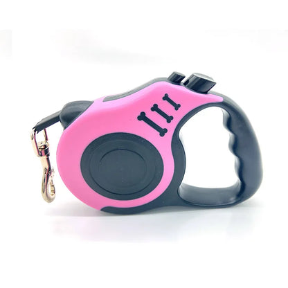 Smooth-Retract Lead for Small Dogs & Cats | One-Touch Lock, High-Density Nylon