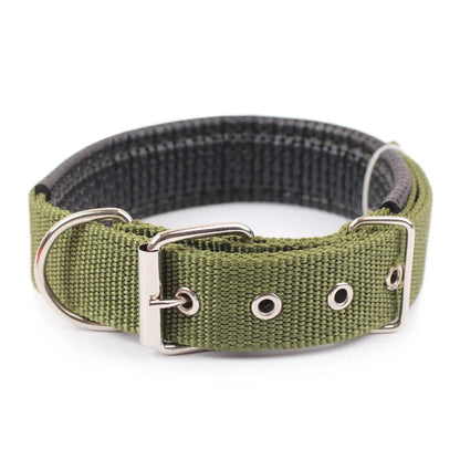 Classic Nylon Dog Collar | Metal Pin Buckle, Fully Adjustable, S to XXL