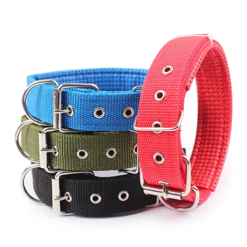Classic Nylon Dog Collar | Metal Pin Buckle, Fully Adjustable, S to XXL