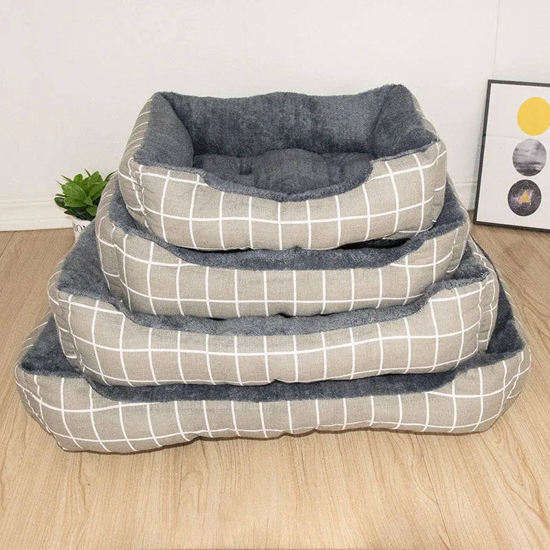 Soft Nest Dog Bed | Padded Cushion Base, Raised Bolster