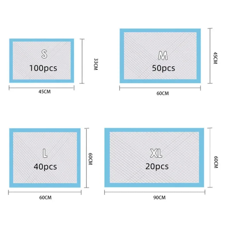 Odor-Lock Pet Training Pads | Multi-Layer Absorption, Rapid-Dry, Leak-Proof Backing