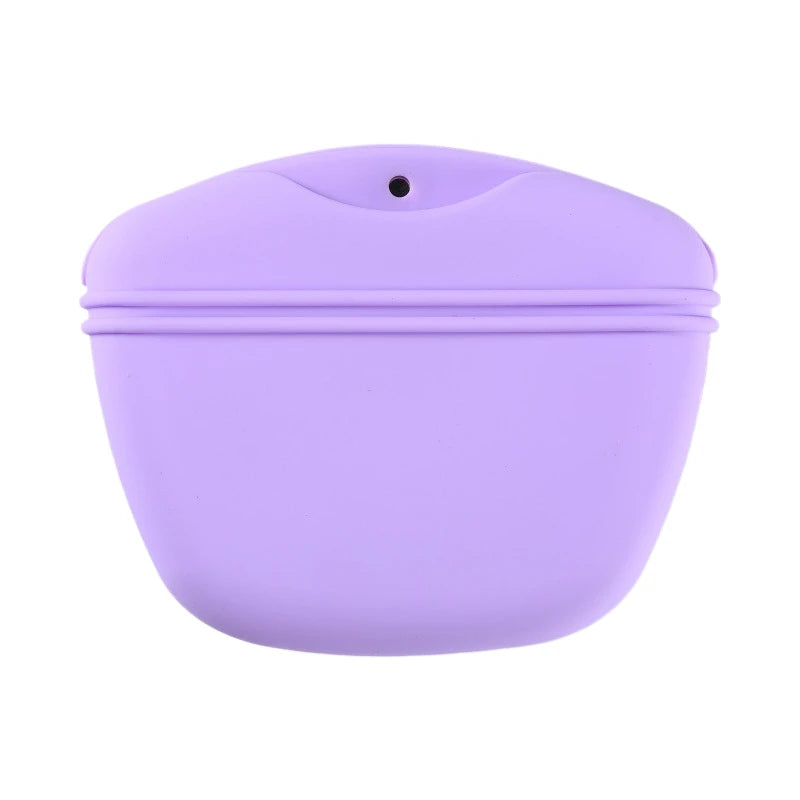 Silicone Treat Pouch | Magnetic Snap Closure, Belt Clip,