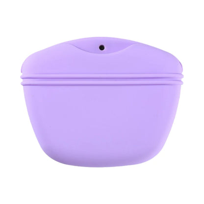 Silicone Treat Pouch | Magnetic Snap Closure, Belt Clip,