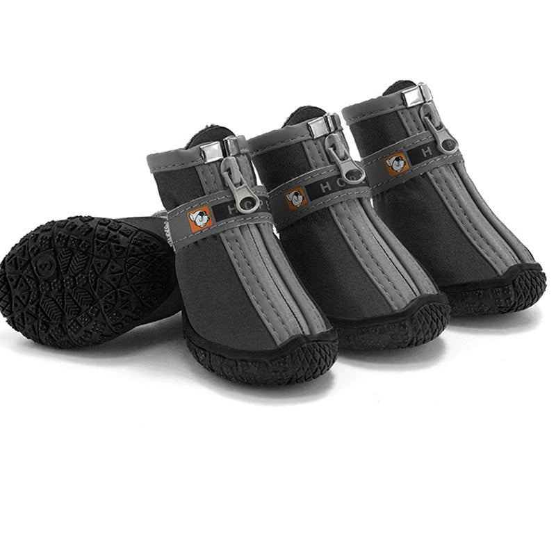 Non-Slip Dog Boots | Plush-Lined, Waterproof, Paw Protection