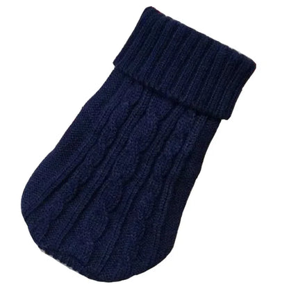 Cable Knit Dog Sweater | Classic Turtleneck, Soft Stretch Fit, 11 Colours, XS to 3XL