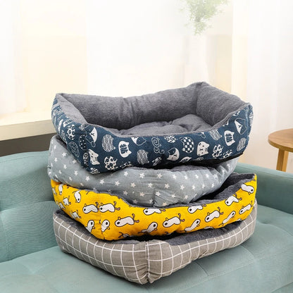 Soft Nest Dog Bed | Padded Cushion Base, Raised Bolster