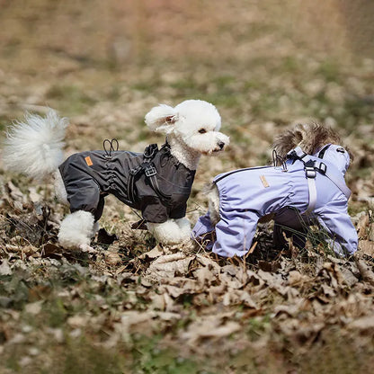 Full Body Dog Waterproof Raincoat | Built-In Harness, Reflective Strips, Four-Leg Coverage, S to 3XL