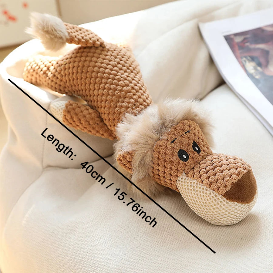 Bite-Resistant Squeaky Plush | Multi-Layer Fabric, Built-In High-Frequency Squeaker
