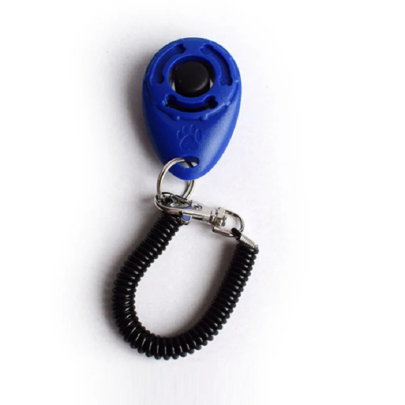 Dog Training Clicker | Coiled Wrist Strap, Raised Button