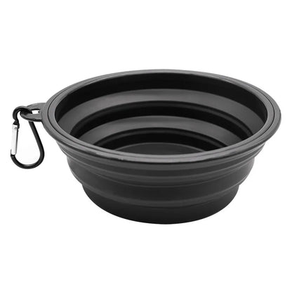 Collapsible Dog Bowl | Portable Travel Bowl, Carabiner Clip