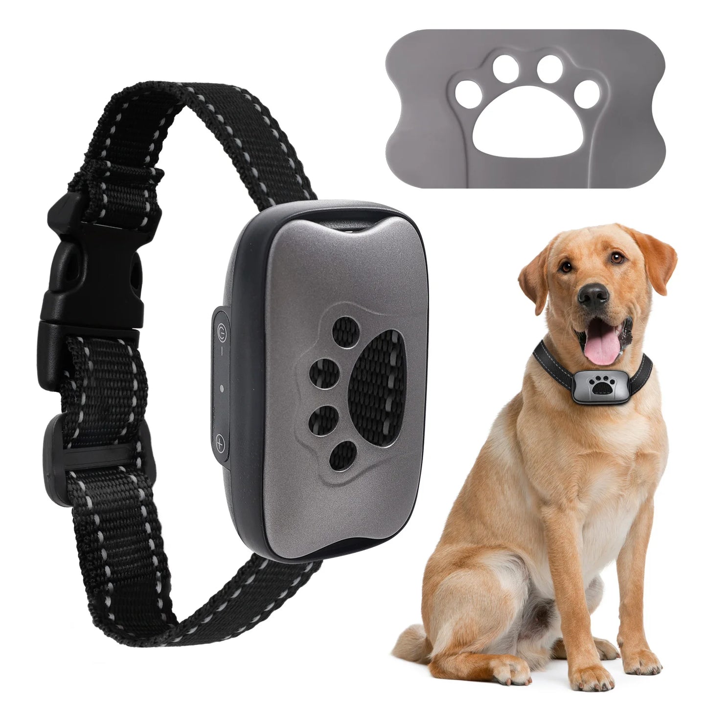 Anti-Bark Adjustable Training Collar | Sound & Vibration, USB Rechargeable, Waterproof