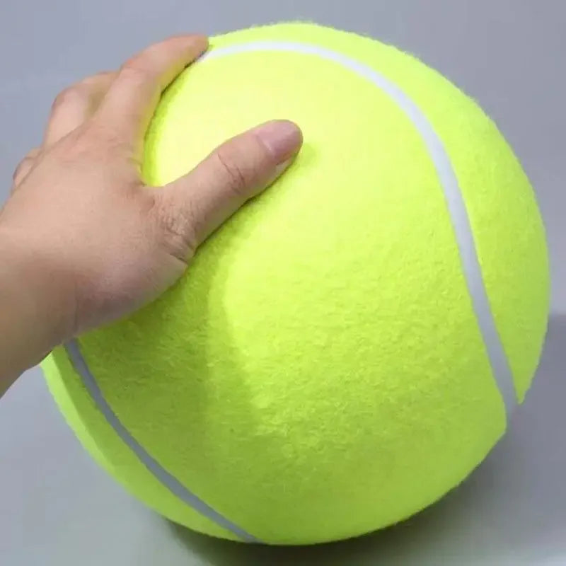 Giant Dog Tennis Ball | Inflatable Rubber Core, Classic Felt Cover, 7in to 9.5in