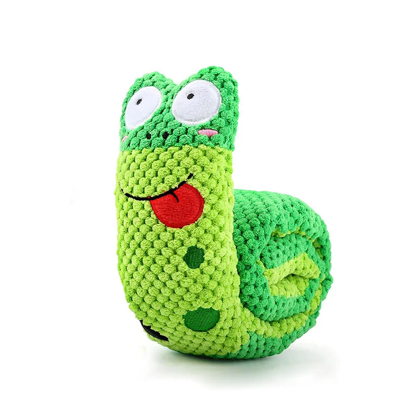 Snail Snuffle Toy | Treat-Hiding Plush, Built-In Squeaker