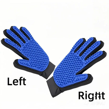 Deshedding Grooming Glove | Soft Silicone Tips, Breathable Mesh Back, Dogs & Cats