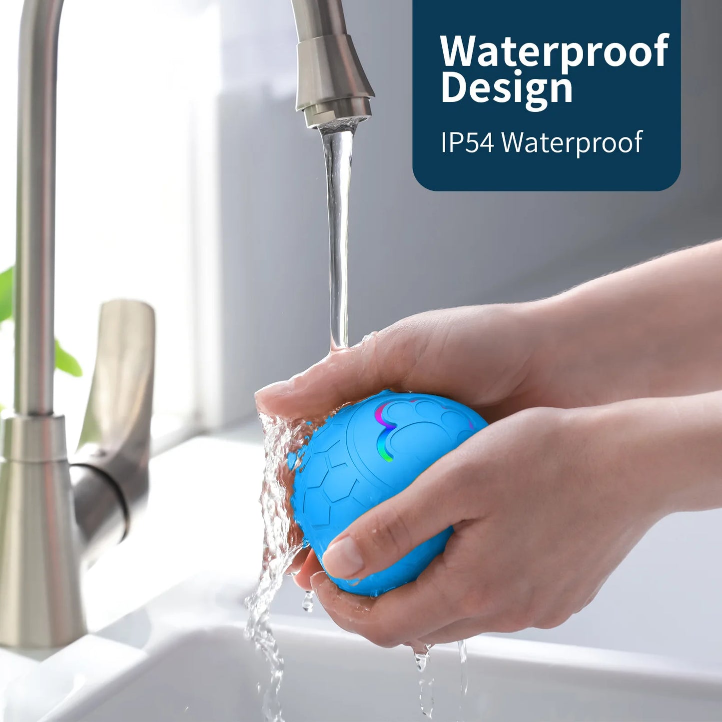 Smart Bouncing Ball | Two Play Modes, RGB Lights, IP65 Waterproof, USB-C Rechargeable