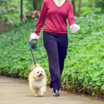 Smooth-Retract Lead for Small Dogs & Cats | One-Touch Lock, High-Density Nylon