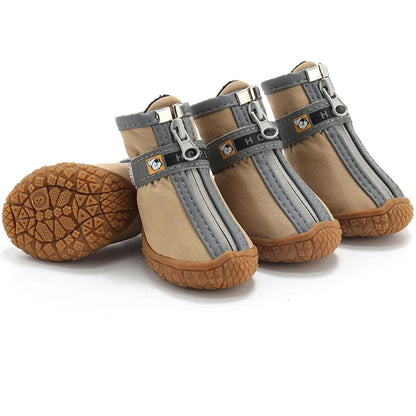 Non-Slip Dog Boots | Plush-Lined, Waterproof, Paw Protection