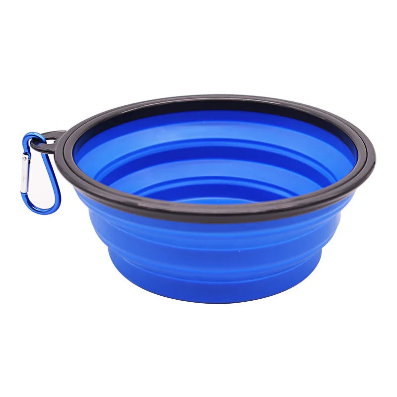 Collapsible Dog Bowl | Portable Travel Bowl, Carabiner Clip