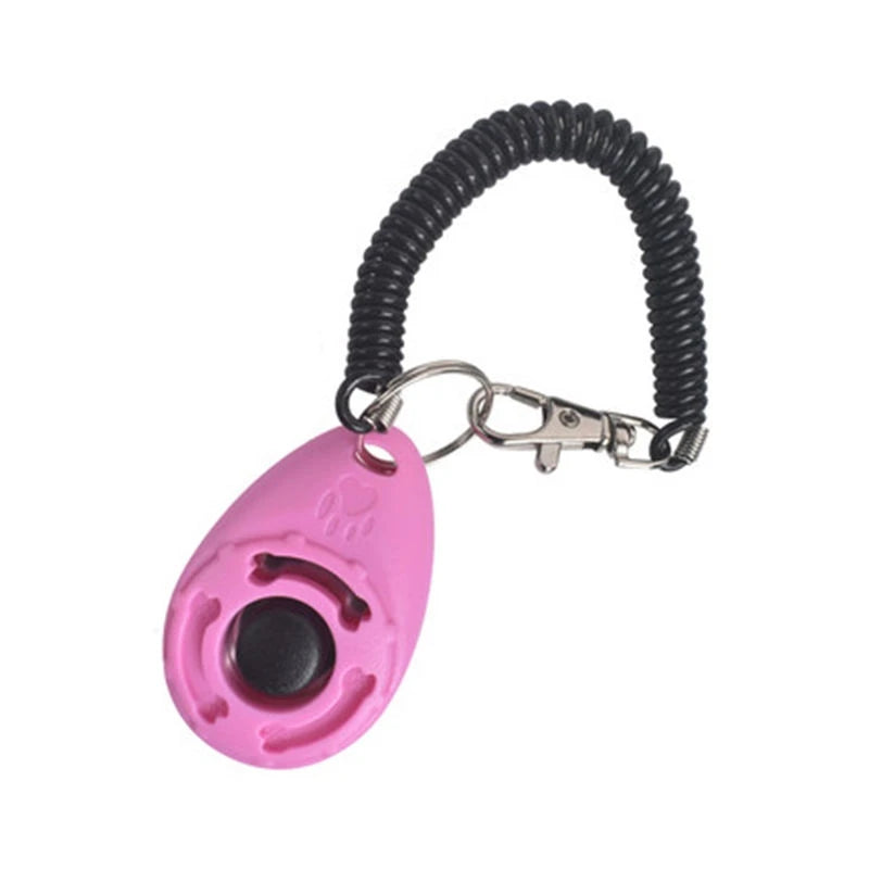 Dog Training Clicker | Coiled Wrist Strap, Raised Button