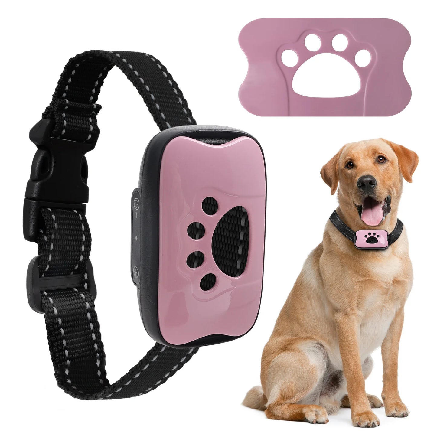 Anti-Bark Adjustable Training Collar | Sound & Vibration, USB Rechargeable, Waterproof