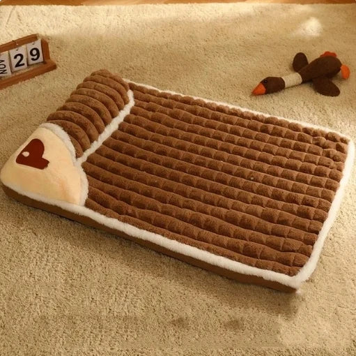 Orthopedic Dog Bed Mat | Quilted Cotton, Removable Washable Cover