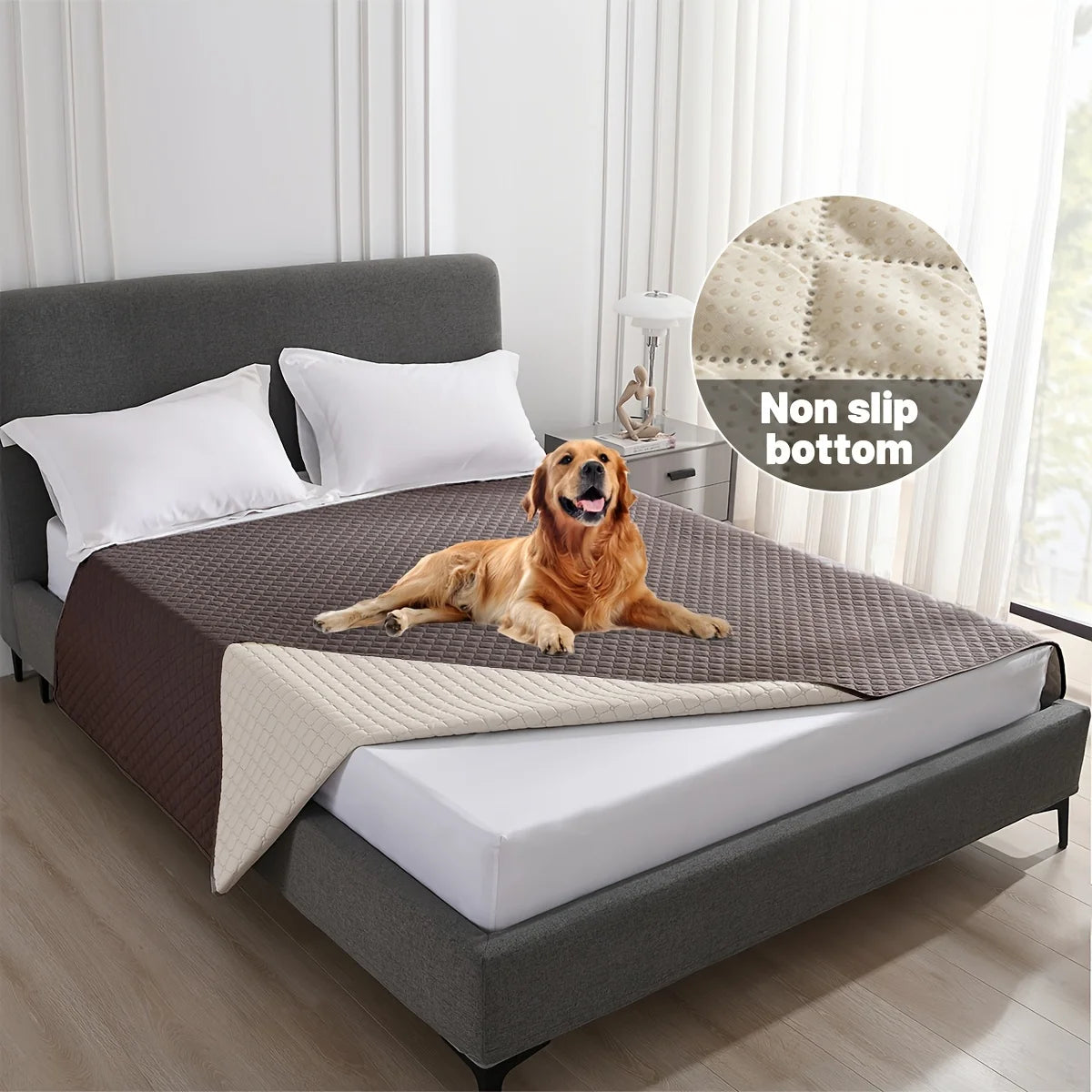 Waterproof Pet Blanket |Quilted, Sofa & Bed Protection