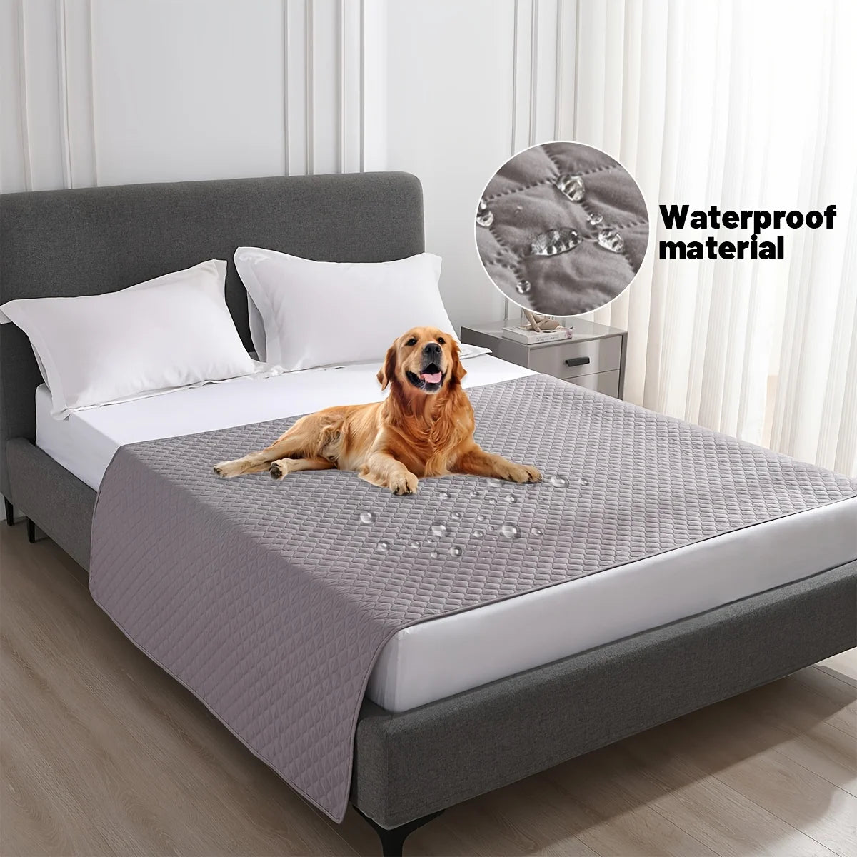 Waterproof Pet Blanket |Quilted, Sofa & Bed Protection