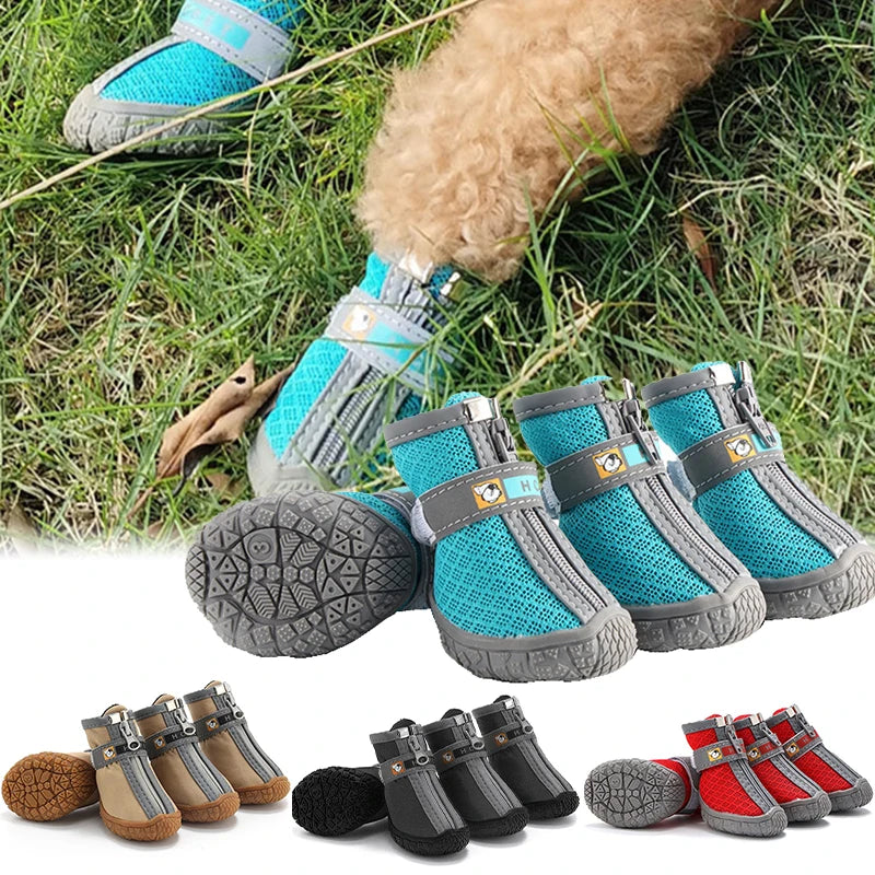 Non-Slip Dog Boots | Plush-Lined, Waterproof, Paw Protection
