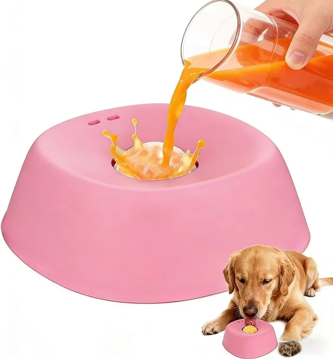 Slow Feeder Lick Bowl | Non-Slip Base, BPA-Free, 3/4 Cup Capacity, Dishwasher Safe