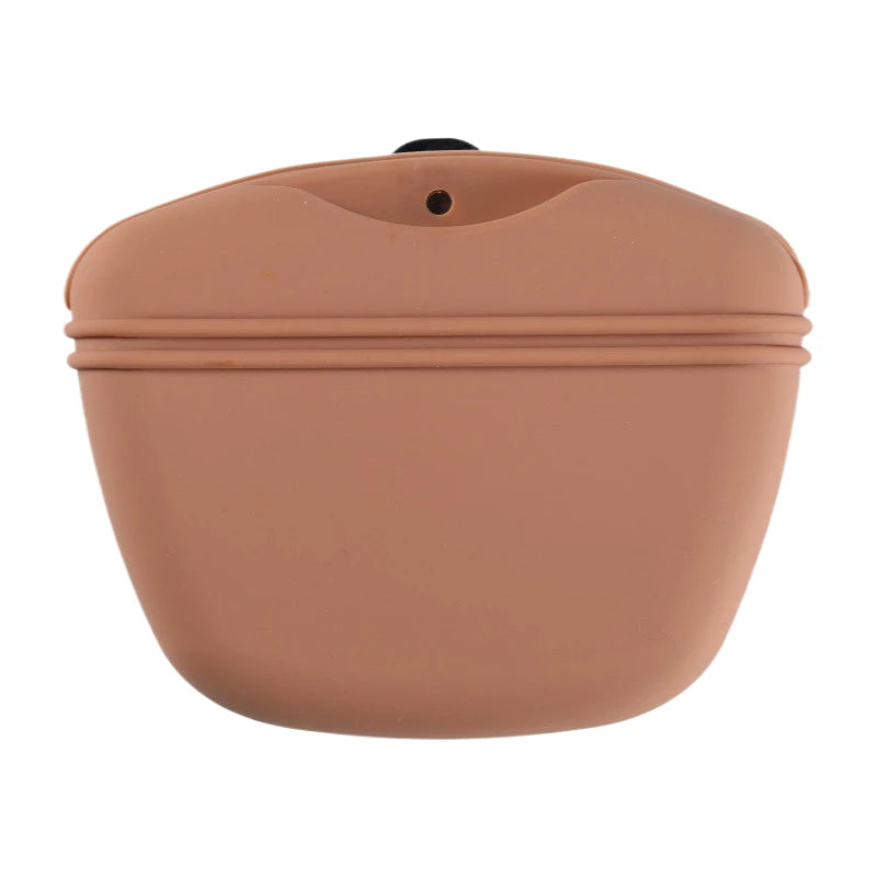 Silicone Treat Pouch | Magnetic Snap Closure, Belt Clip,