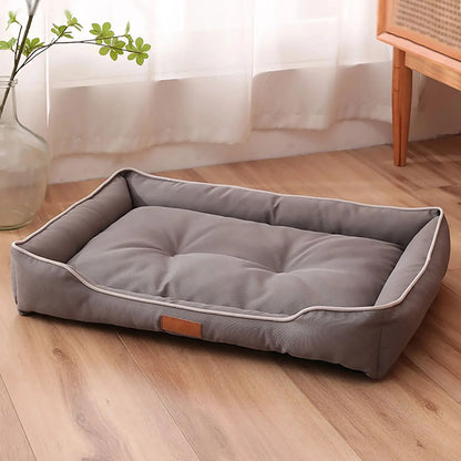 Waterproof Bolster Dog Bed | 600D Oxford Shell, PP Cotton Fill