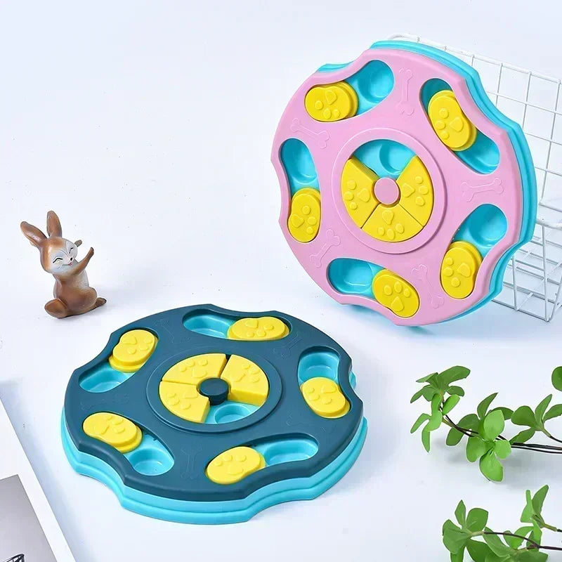 Interactive Puzzle Feeder Toy | Treat-Hiding Slow Feeder, Non-Slip Base, Dogs & Cats