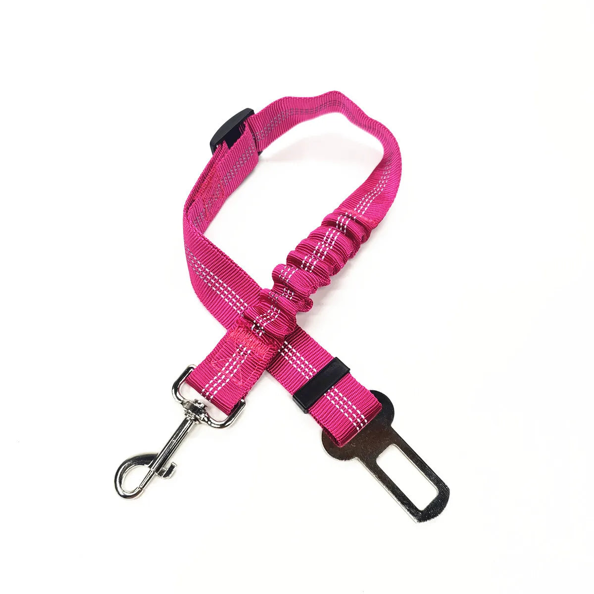 Dog Car Seat Belt | Reflective Nylon, Elastic Shock Absorber