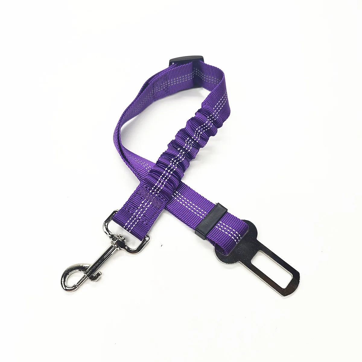 Dog Car Seat Belt | Reflective Nylon, Elastic Shock Absorber
