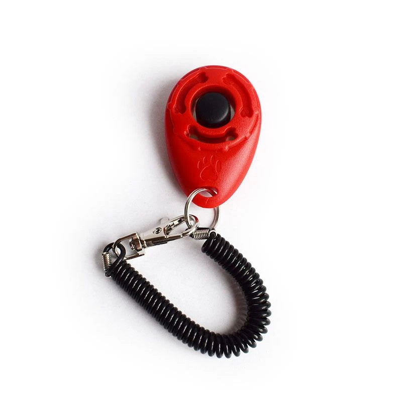 Dog Training Clicker | Coiled Wrist Strap, Raised Button