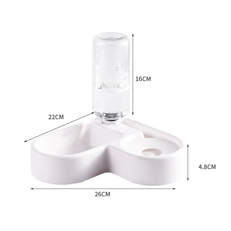 2-in-1 Auto-Refill Feeding & Water Station | Gravity-Fed, Zero Electricity