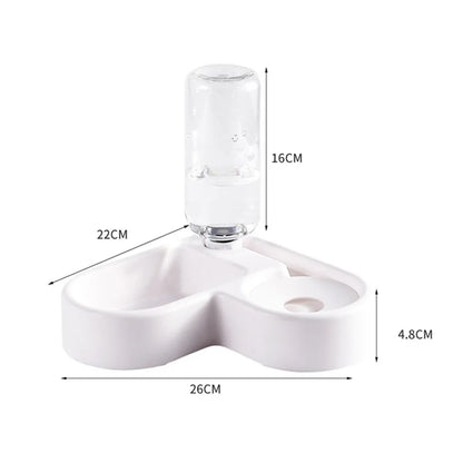 2-in-1 Auto-Refill Feeding & Water Station | Gravity-Fed, Zero Electricity