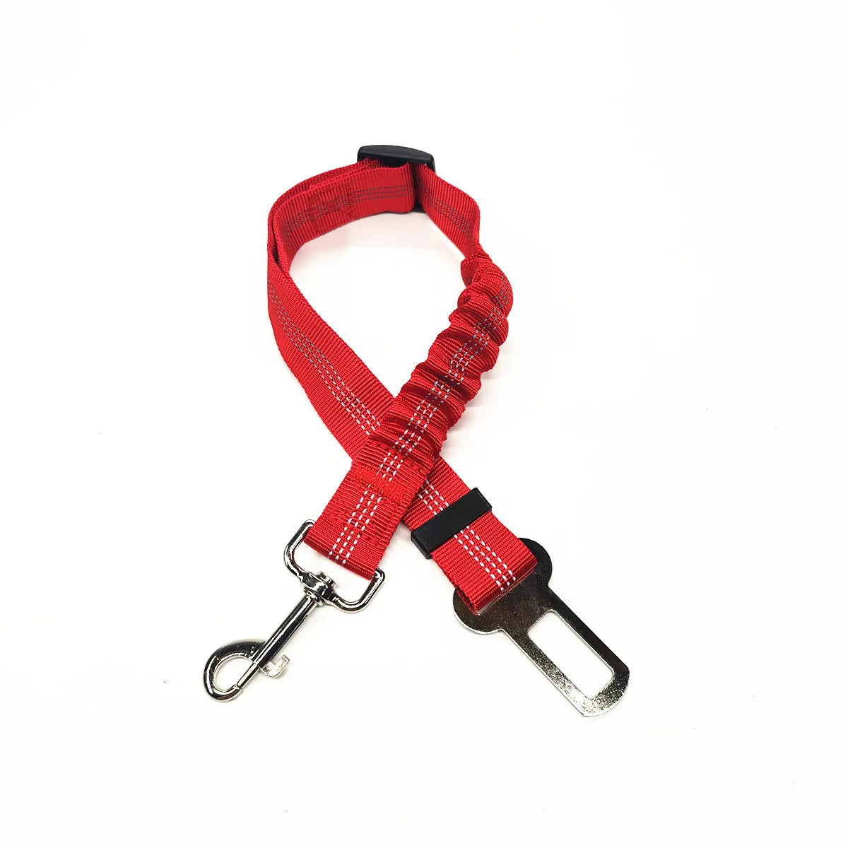 Dog Car Seat Belt | Reflective Nylon, Elastic Shock Absorber