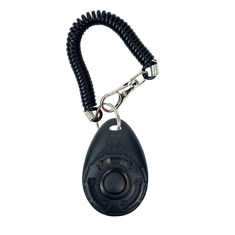 Dog Training Clicker | Coiled Wrist Strap, Raised Button