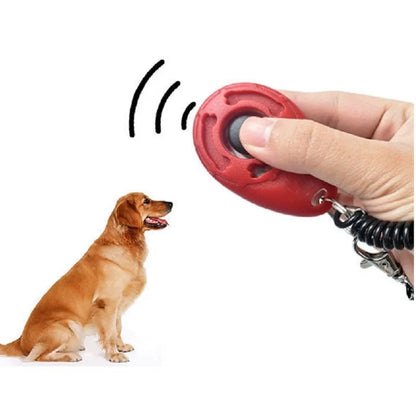 Dog Training Clicker | Coiled Wrist Strap, Raised Button