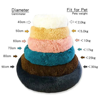Calming Nesting Bed | Deep-Dish Plush, Orthopedic Bolstered Rim, Non-Slip Base