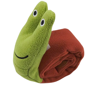 Snail Snuffle Toy | Treat-Hiding Plush, Built-In Squeaker
