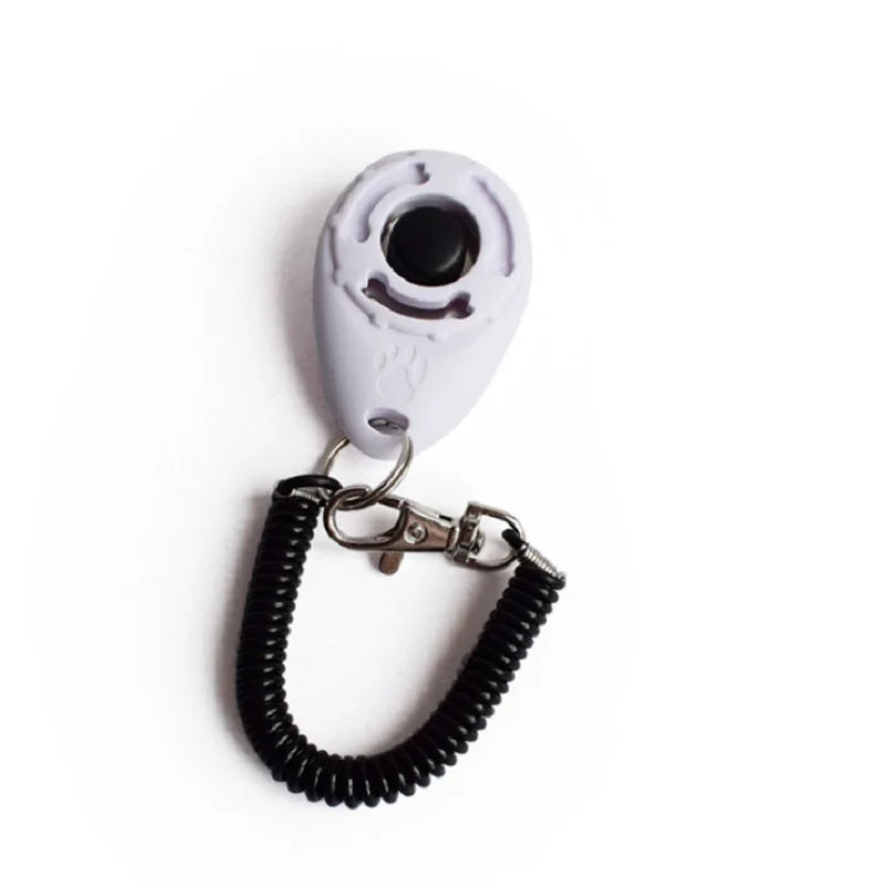 Dog Training Clicker | Coiled Wrist Strap, Raised Button