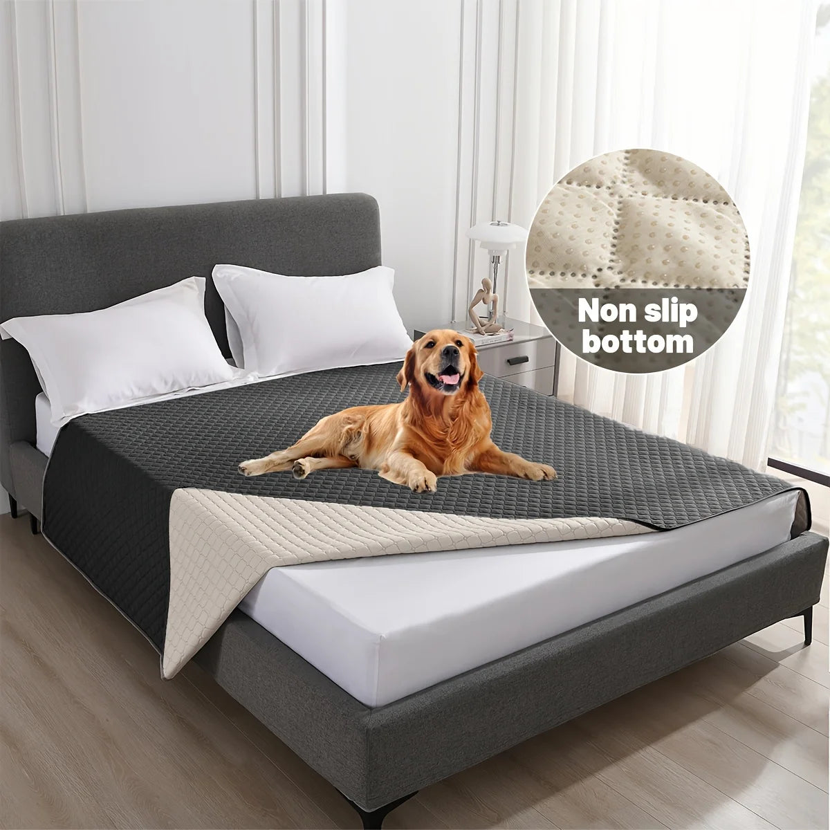 Waterproof Pet Blanket |Quilted, Sofa & Bed Protection
