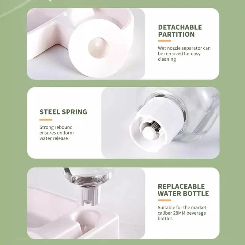 2-in-1 Auto-Refill Feeding & Water Station | Gravity-Fed, Zero Electricity