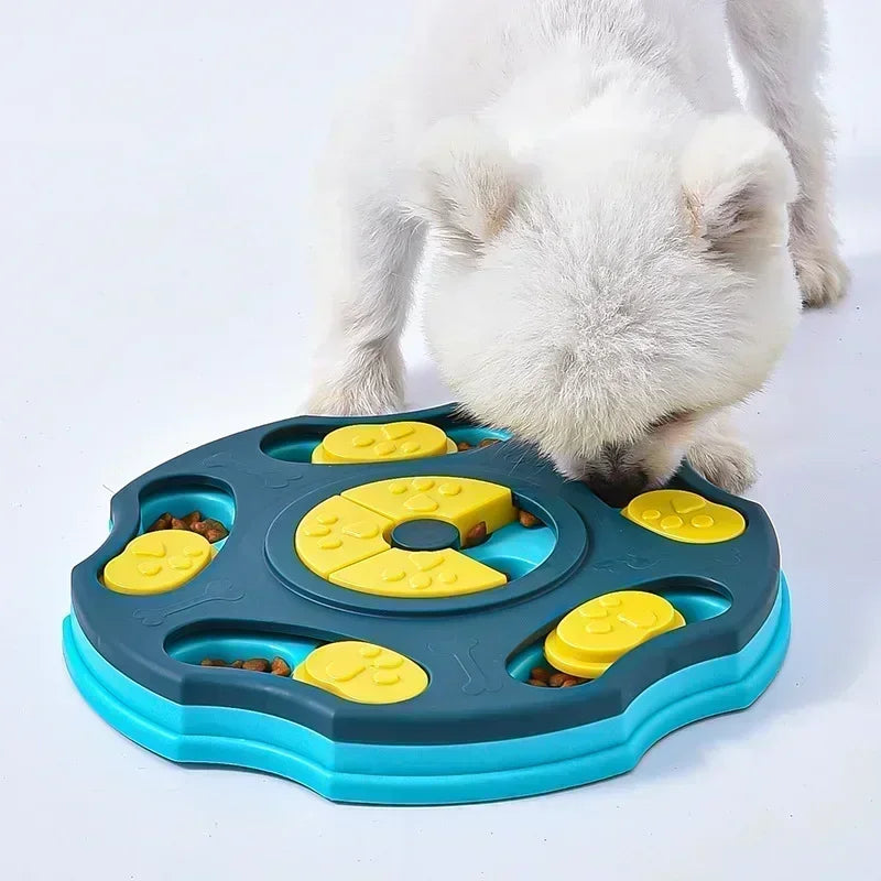 Interactive Puzzle Feeder Toy | Treat-Hiding Slow Feeder, Non-Slip Base, Dogs & Cats