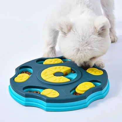 Interactive Puzzle Feeder Toy | Treat-Hiding Slow Feeder, Non-Slip Base, Dogs & Cats