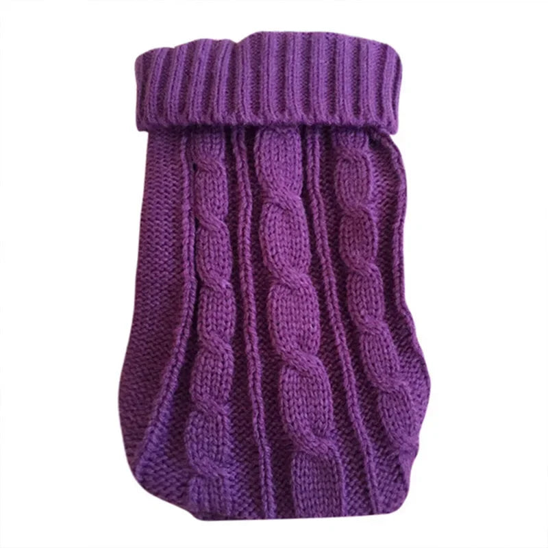 Cable Knit Dog Sweater | Classic Turtleneck, Soft Stretch Fit, 11 Colours, XS to 3XL