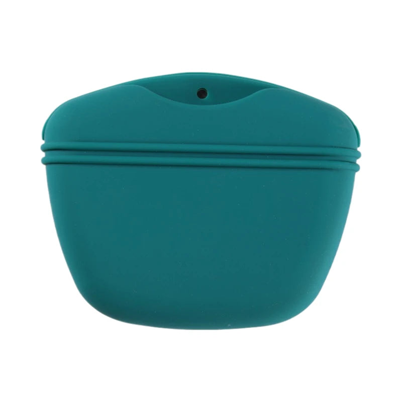 Silicone Treat Pouch | Magnetic Snap Closure, Belt Clip,
